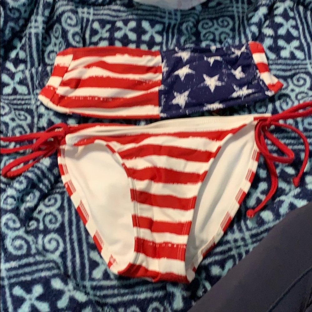 Target Xhilarition American Flag Bikini Set